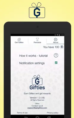 Gifties android App screenshot 1